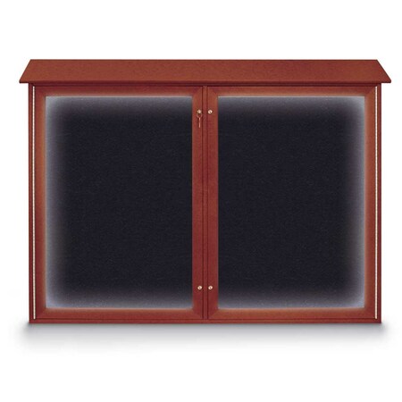 United Visual Products Open Faced Traditional Corkboard, 72x48" UV646A-WHITE-CLOUD